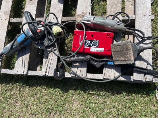 Concrete Surface Grinder, Multitool, Chain Binder, Sander, and Digital Drum