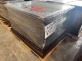 2- Cherry Wood 2 Drawer Lateral File Cabinet w/ Glass Top