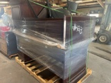 Cherry Wood 3 Drawer Desk w/ Glass Top, Cherry Wood 3 Shelf Bookcase w/ Glass Top, Glass Funiture