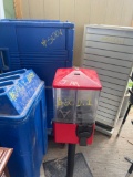 Gumball Machine, Slatwall & Plastic Bin