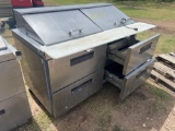 Four Drawer Refridgerated Prep Table