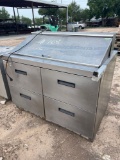 Four Drawer Refridgerated Prep Table