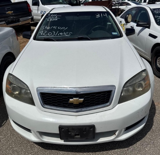 2013 Chevrolet Caprice Passenger Car, VIN # 6G1MK5U20DL815822