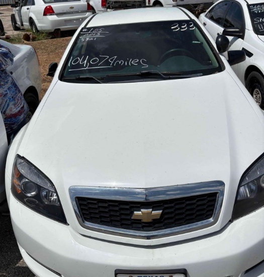 2013 Chevrolet Caprice Passenger Car, VIN # 6G1MK5U29DL815821