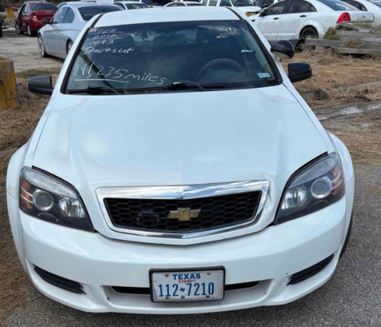 2012 Chevrolet Caprice Passenger Car, VIN # 6G1MK5U29CL610093