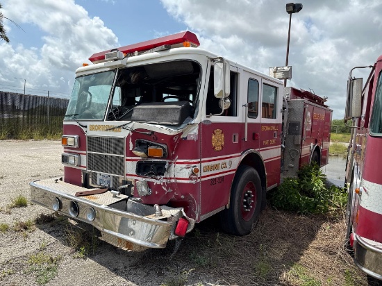 2001 Pierce Model Tilt Cab Truck, VIN # 4P1CT02UX1A001213