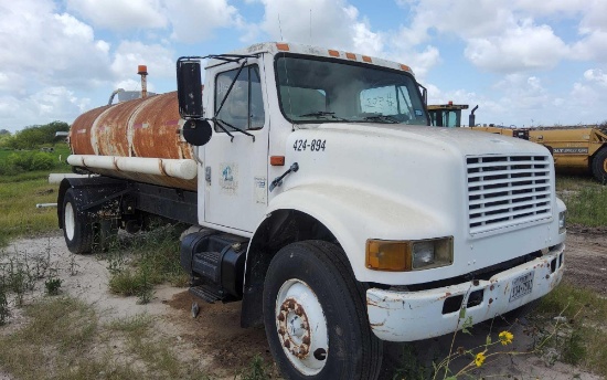 1998 International- 4900 DT 466-E- Water Truck with Spray Rig, VIN # 1HTSDAAN6WH541404