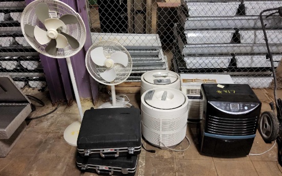 Dehumidifiers, Window A/C Unit, Fans