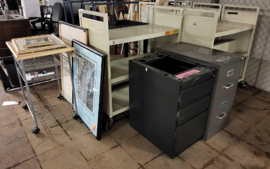 File Cabinets, Rolling Bookcases and Picture Frames