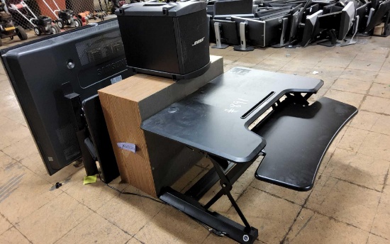 TV, Bose Speaker, Adjustable Desks, Wall Mounts