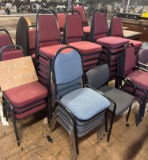 Stackable Chairs, Chairs, Tables