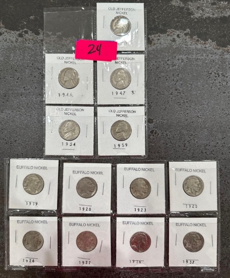 Old Jefferson Nickel & Buffalo Nickel
