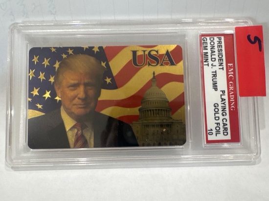 Donald J. Trump GOLD FOIL graded card
