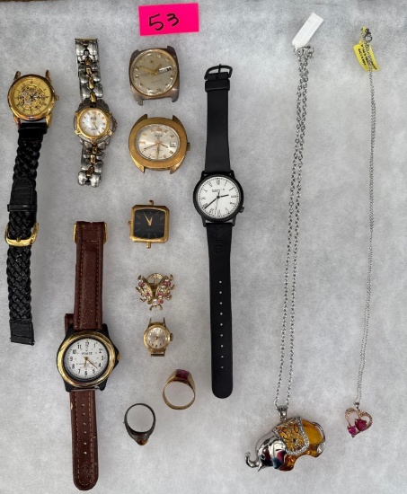 Watches, Rings & Necklaces