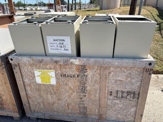 (14) Office Metal Filing Cabinets - 1 Crate
