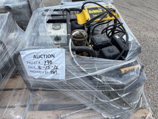 Honda 3'' Water Pump, Dewalt Gas Pressure Washer and Magnum Painter Plus Applicator