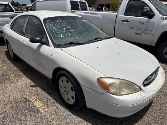 2002 Ford Taurus Passenger Car, VIN # 1FAFP52UX2G168179