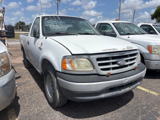 2000 Ford F-150 Pickup Truck, VIN # 3FTZF1723YMA37989
