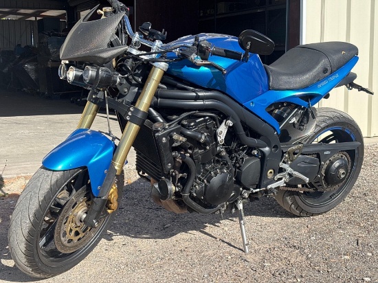2006 Triumph Speed Triple Motorcycle, VIN # SMT500PK76J271428