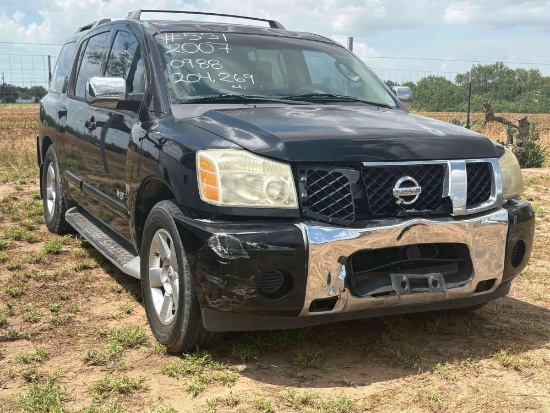 2007 Nissan Armada Multipurpose Vehicle (MPV), VIN # 5N1BA08A37N710988