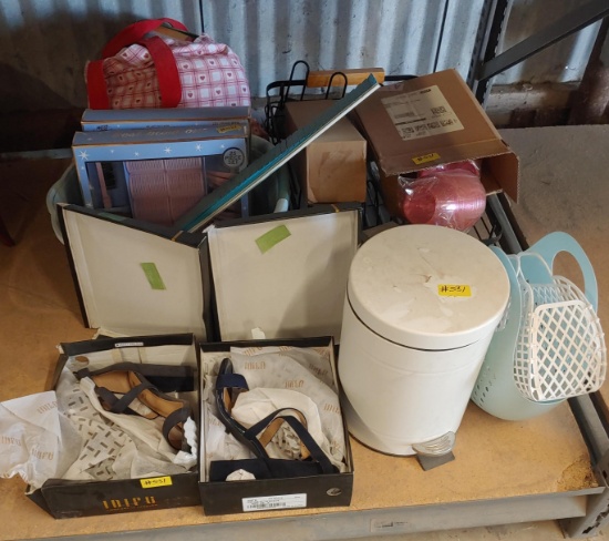 Heels, Trash Bin, Bags, Hair Rollers, Dish Rack, etc.