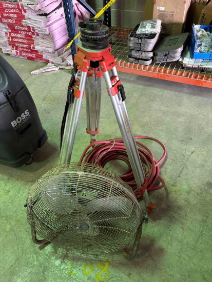 Surveyors Stand, Hose and Fan