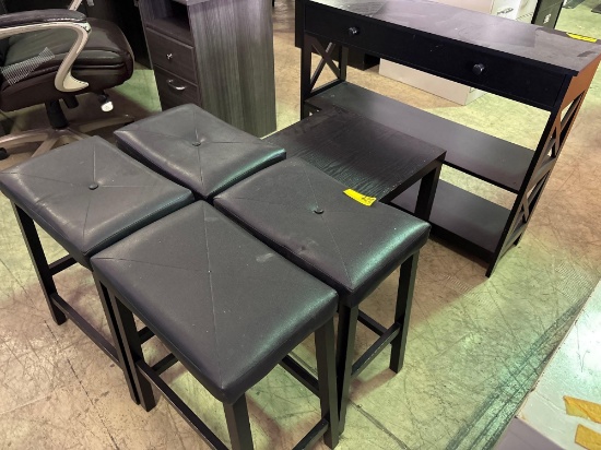 Stools, Shelf and Tables
