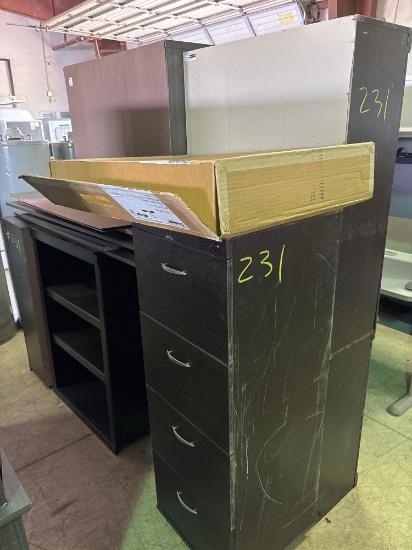 File Cabinet and Shelf