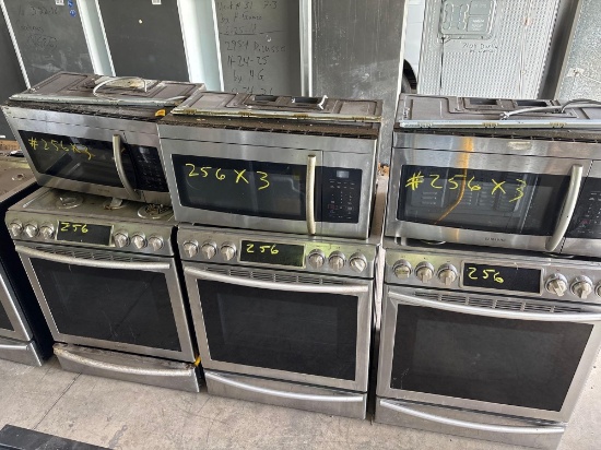 Samsung Gas Stoves with Microwaves