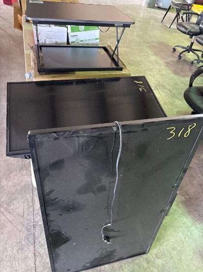2 TVs and Stand