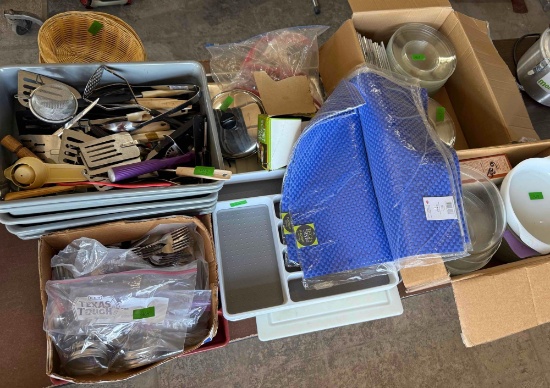Kitchen Utensils, Plates, Swivel Peelers, Pan and Diet Scales