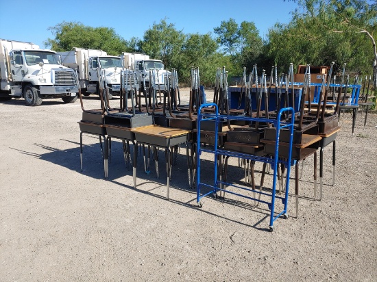 Student Desks and Rack