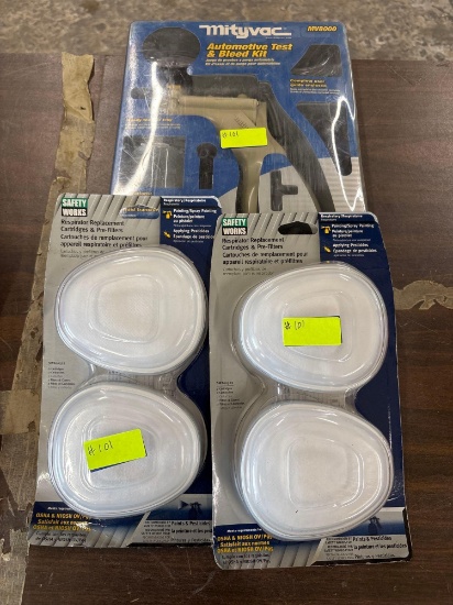 Automotive Test & Bleed Kit, Repirator Cartridge Replacement