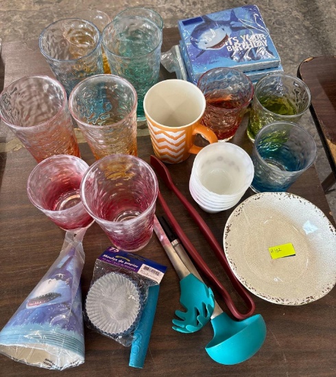 Cups, Mug, Kitchen Utensils and Napkins