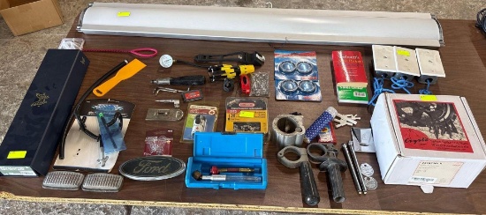 Light Fixture, Spike Lug Nuts, Misc Items