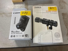 Canon Powershot Camera and Microphone