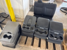 (4) Center Console Jump Seats & (1) Rear Black Seat