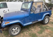 1991 Jeep Wrangler Multipurpose Vehicle (MPV), VIN # 2J4FY39SXMJ102791