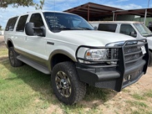 2001 Ford Excursion Multipurpose Vehicle (MPV), VIN # 1FMSU43F31EB99548
