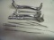 Lot of 8 Misc Surgical Instruments.  Forceps, Retractors, Sound