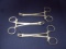 Lot of 3 Aesculap FO 123 Reposition Forceps 5 1/2