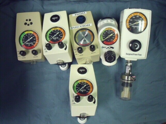 6 Ohmeda Intermittent Suction Unit Vacuum Regulator Untested For parts!