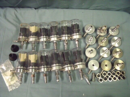 Lot of Misc Medical Suction Regulator Overflow Safety Trap & Parts ! Lot #1