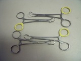 Lot of 4 Backhaus Towel Forceps Integra Jarit 109-102 X 2, RF01-081 & Pilling