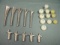Lot of 5 Hip Stem Broach Sizes 1-5 Surgical Set w/Accessories !