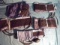 Misc. Lot of 5 Blood Pressure Cuffs Adult, Thigh, Child For Parts!