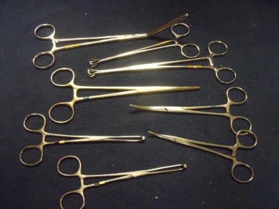 Lot of 8 Various Forceps