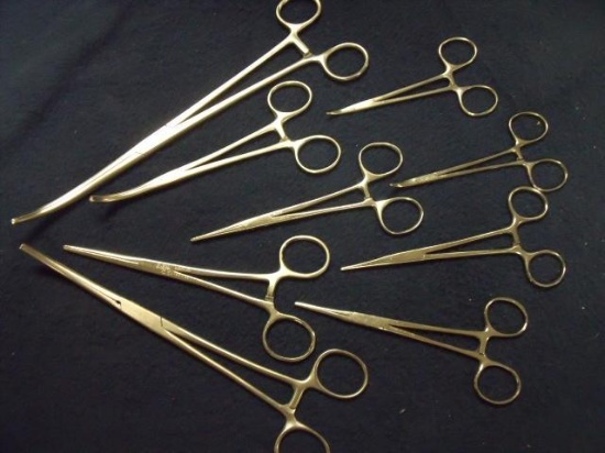 Lot of 9 Misc forceps