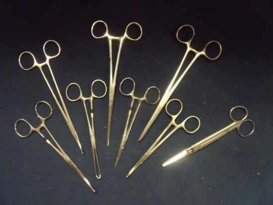 Lot of 8 misc forceps