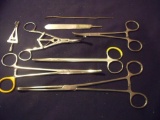 Lot of 8 Forceps & Surgical Instruments